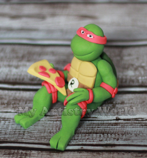 Ninja Turtle Raphael cake topper