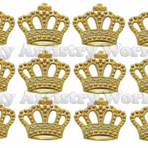 Crown cupcake toppers