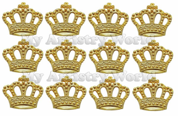 Crown cupcake toppers