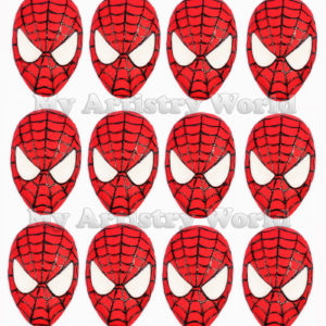 Spider-Man cupcake toppers