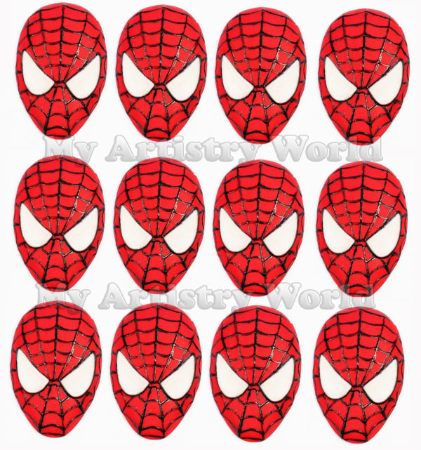 Spider-Man cupcake toppers