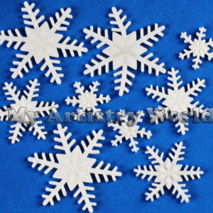 Snowflake cake/cupcake toppers