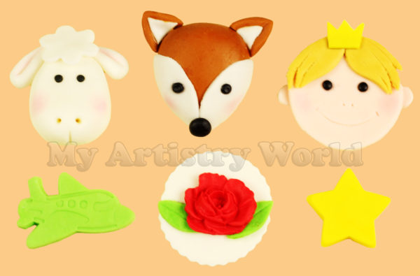 Little Prince cupcake toppers