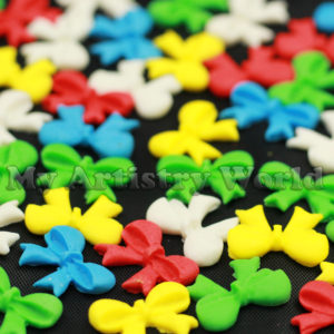 Fondant bows cake or cupcake toppers