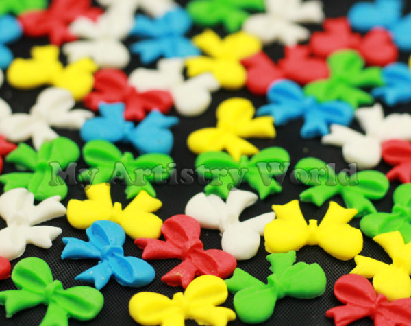 Fondant bows cake or cupcake toppers