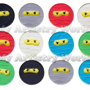 Ninja cupcake toppers