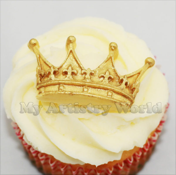 Crown cupcake toppers