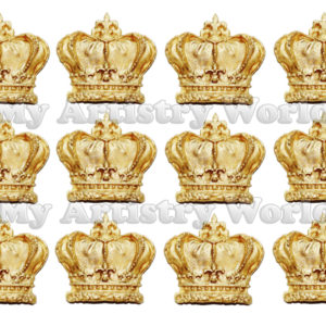 Crown cupcake toppers