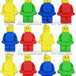 LEGO men cupcake toppers