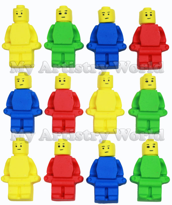 LEGO men cupcake toppers