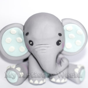 Elephant cake topper