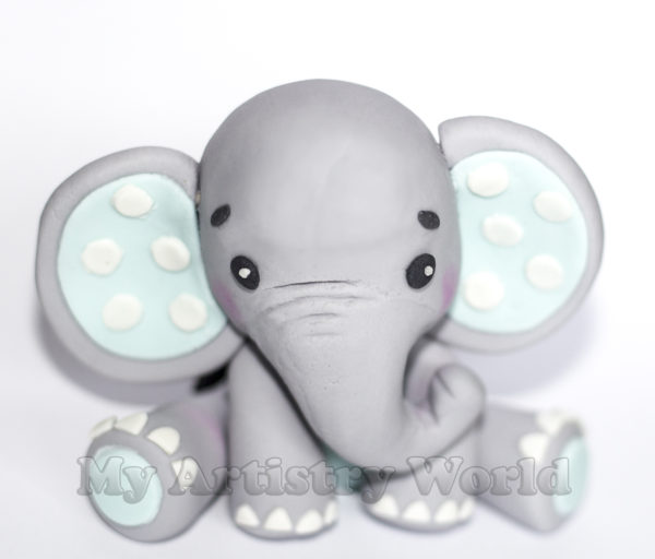 Elephant cake topper