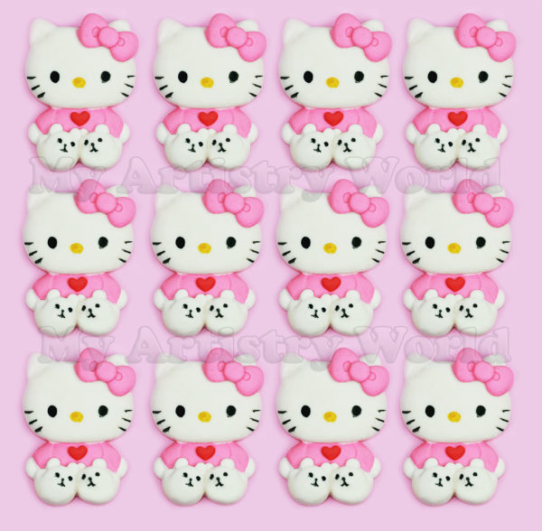 Hello Kitty cupcake toppers