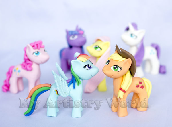 My Little Pony cake toppers