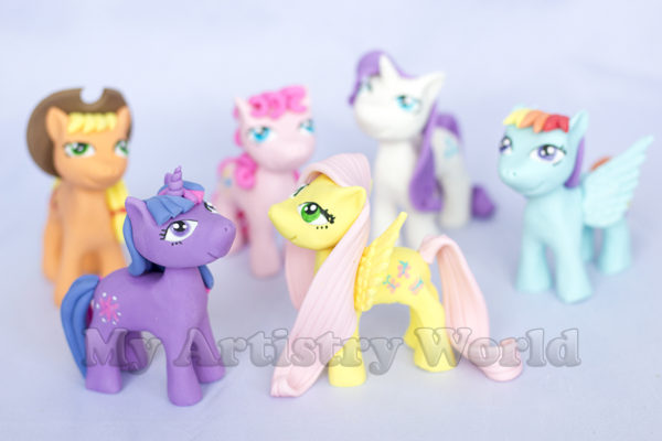 My Little Pony cake toppers