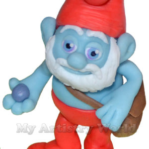 Smurf cake topper