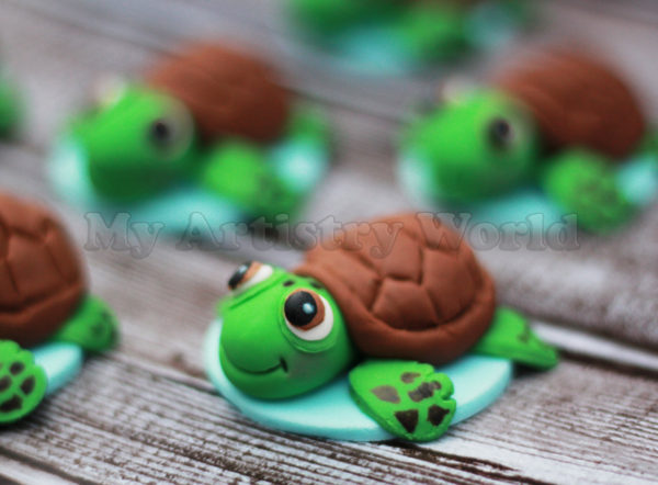 Sea Turtle cupcake toppers