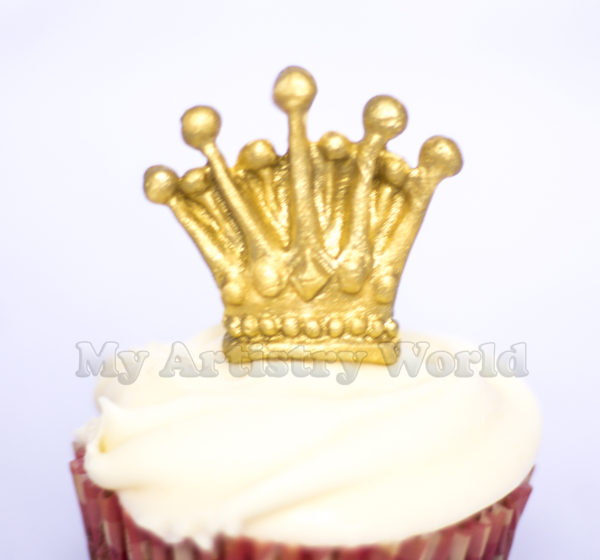 Crown cupcake toppers