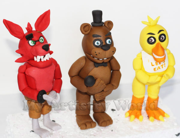 Five Night at Freddy's cake toppers