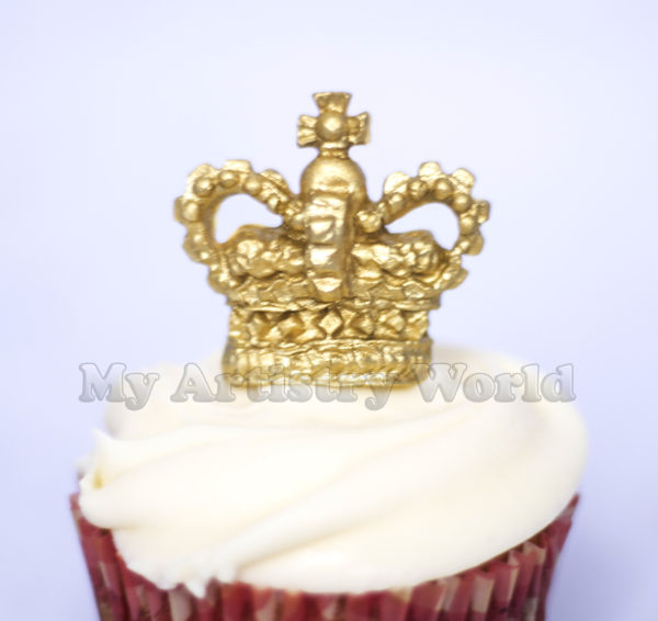 Crown cupcake toppers