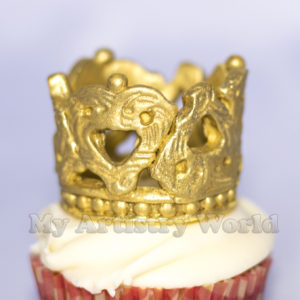 Crown cupcake toppers