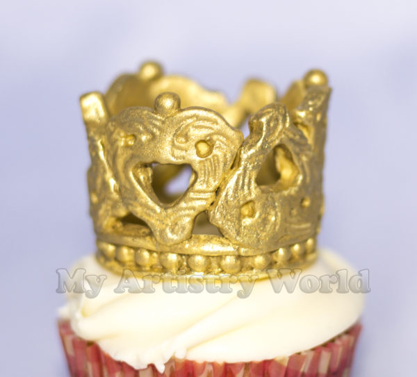 Crown cupcake toppers