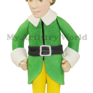 Elf cake topper