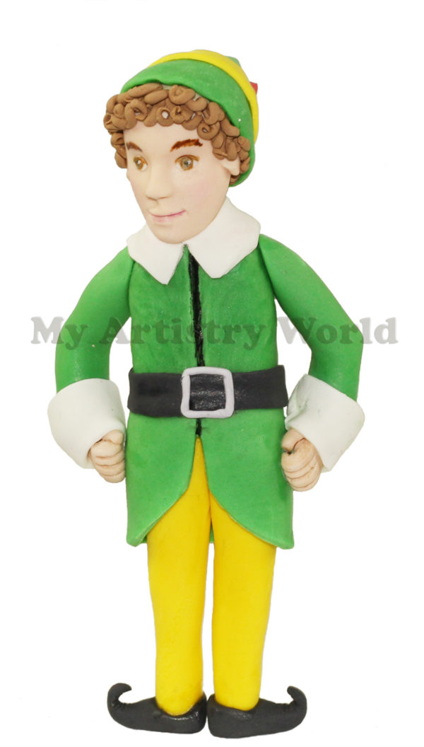 Elf cake topper