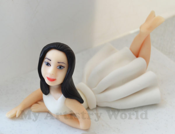 Woman cake topper