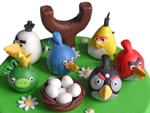 Angry Birds cake toppers