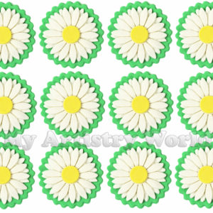 Daisy cupcake toppers