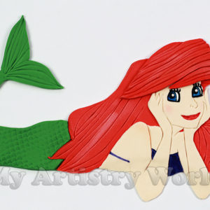 Little Mermaid 2D cake topper