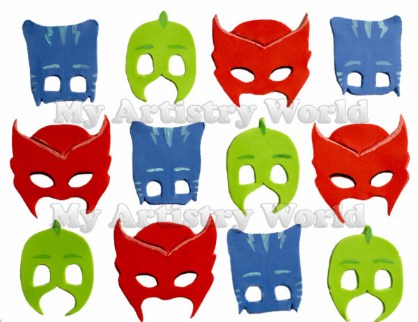 PJ Masks cupcake toppers