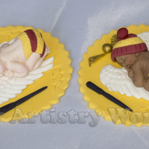 Baby Harry Potter cake topper