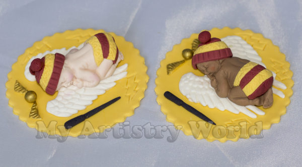 Baby Harry Potter cake topper