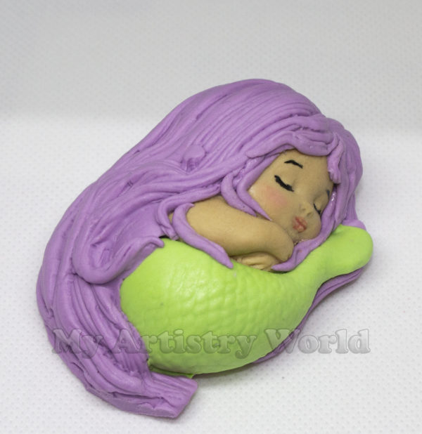 baby mermaid cake topper