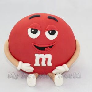 M&M's cake topper