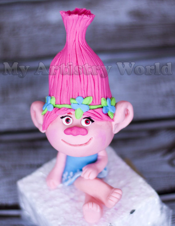 Trolls. Poppy cake topper