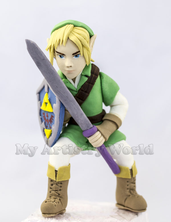 Link cake topper