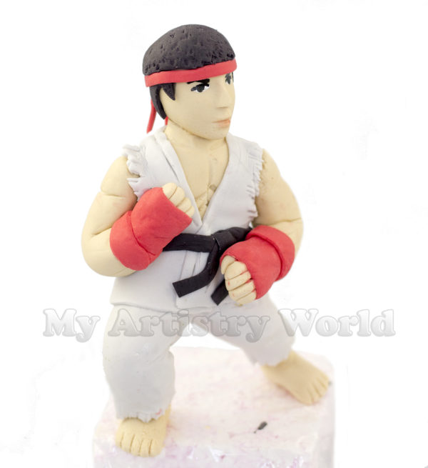 Ryu (Street Fighter) cake topper