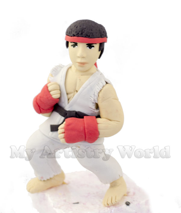 Ryu (Street Fighter) cake topper