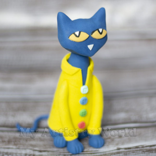 Pete the Cat cake topper