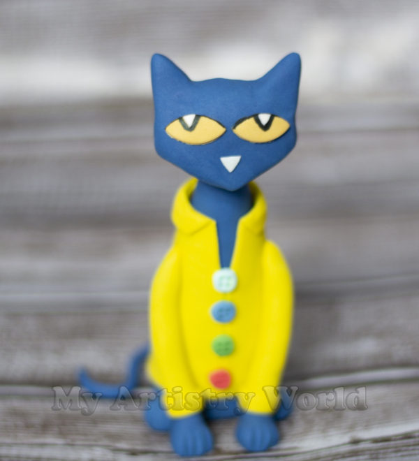 Pete the Cat cake topper