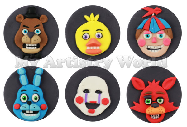 Five Nights at Freddy's cupcake toppers