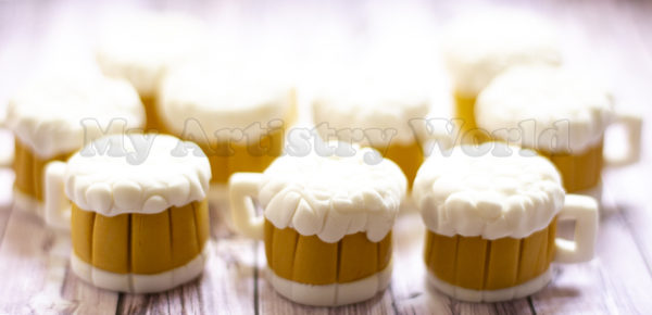 Beer Mugs cupcake toppers