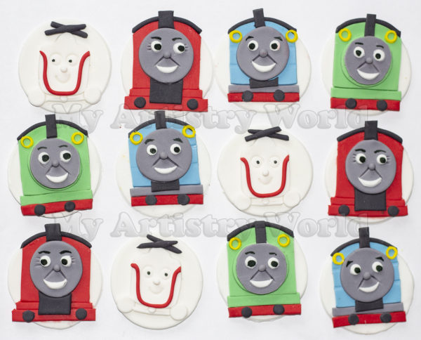 Thomas the Train cupcake toppers