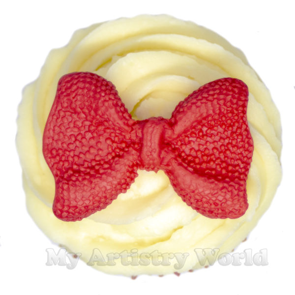 Bows cake or cupcake toppers