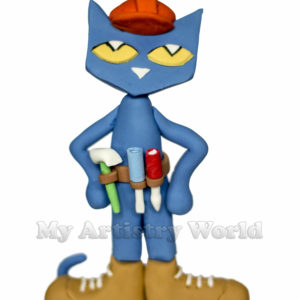 Pete the Cat | Construction Destruction cake topper