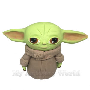 Baby Yoda cake topper