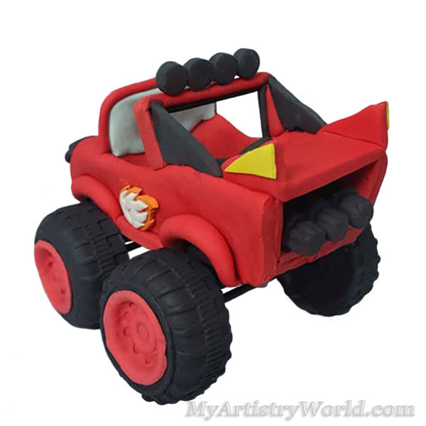 Blaze and the Monster machines vehicle cake topper